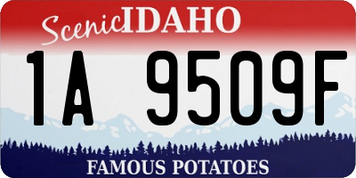 ID license plate 1A9509F