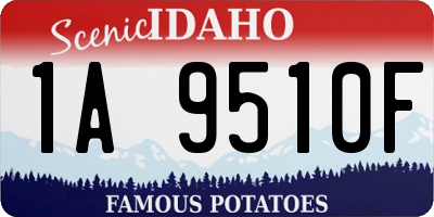ID license plate 1A9510F