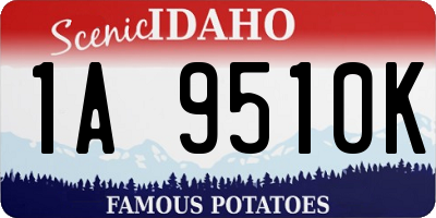 ID license plate 1A9510K