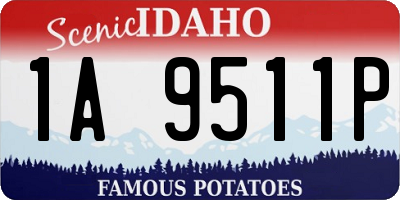 ID license plate 1A9511P