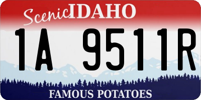 ID license plate 1A9511R
