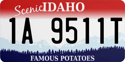 ID license plate 1A9511T