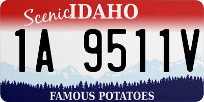 ID license plate 1A9511V
