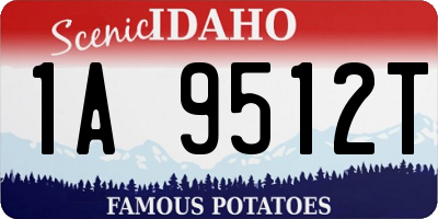 ID license plate 1A9512T