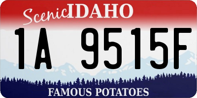 ID license plate 1A9515F