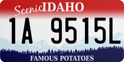 ID license plate 1A9515L