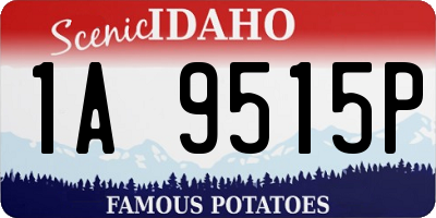ID license plate 1A9515P
