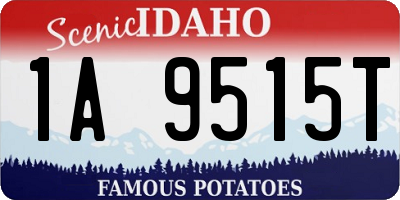 ID license plate 1A9515T