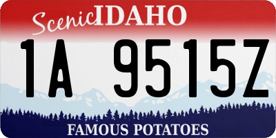 ID license plate 1A9515Z
