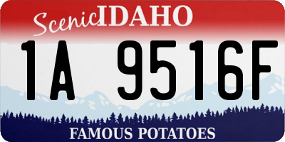 ID license plate 1A9516F
