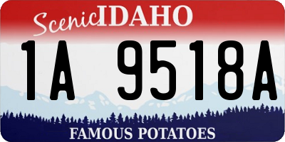ID license plate 1A9518A