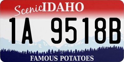 ID license plate 1A9518B