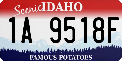 ID license plate 1A9518F