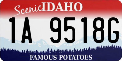 ID license plate 1A9518G