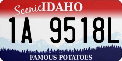 ID license plate 1A9518L