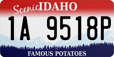 ID license plate 1A9518P