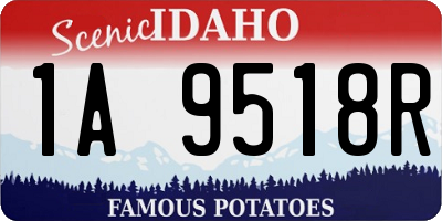 ID license plate 1A9518R