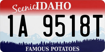 ID license plate 1A9518T