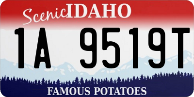 ID license plate 1A9519T