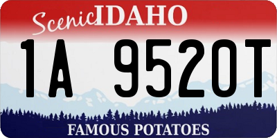 ID license plate 1A9520T