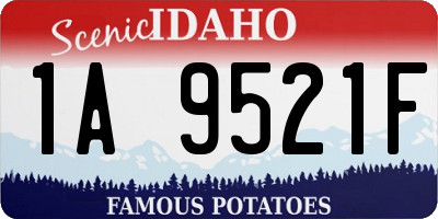 ID license plate 1A9521F