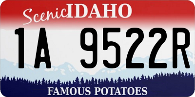 ID license plate 1A9522R