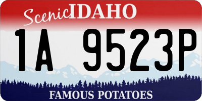 ID license plate 1A9523P