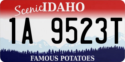 ID license plate 1A9523T