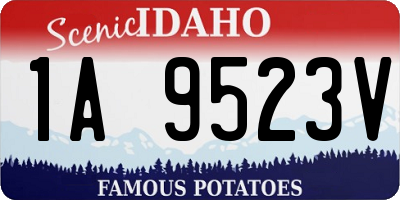 ID license plate 1A9523V