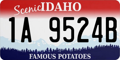 ID license plate 1A9524B
