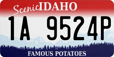 ID license plate 1A9524P