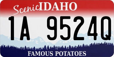 ID license plate 1A9524Q