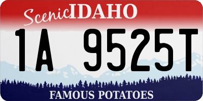 ID license plate 1A9525T