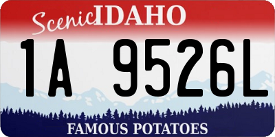 ID license plate 1A9526L