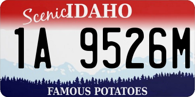 ID license plate 1A9526M