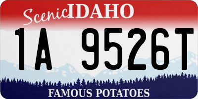 ID license plate 1A9526T