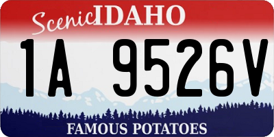 ID license plate 1A9526V