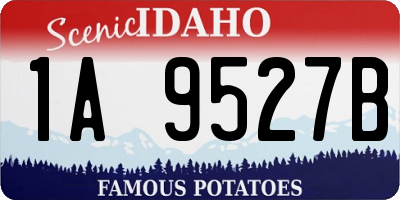 ID license plate 1A9527B