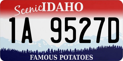 ID license plate 1A9527D