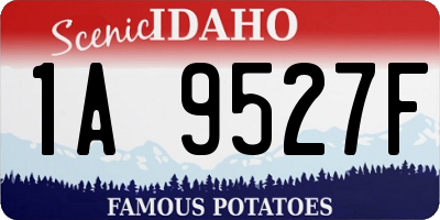 ID license plate 1A9527F