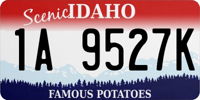 ID license plate 1A9527K