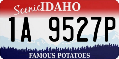 ID license plate 1A9527P