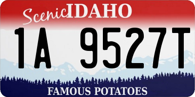 ID license plate 1A9527T