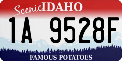 ID license plate 1A9528F