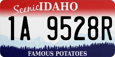 ID license plate 1A9528R