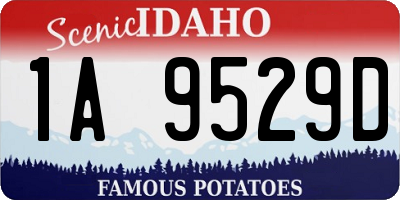 ID license plate 1A9529D