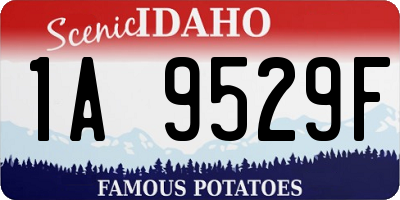ID license plate 1A9529F