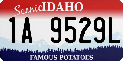 ID license plate 1A9529L