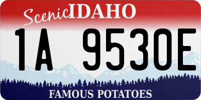 ID license plate 1A9530E