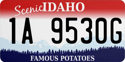 ID license plate 1A9530G